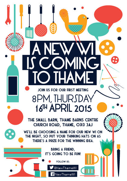 New Thame WI First Meeting Flyer