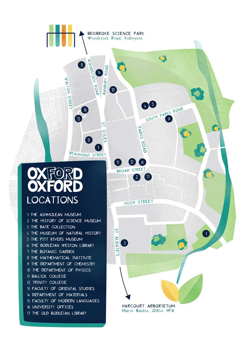 Oxford City Map Oxford University