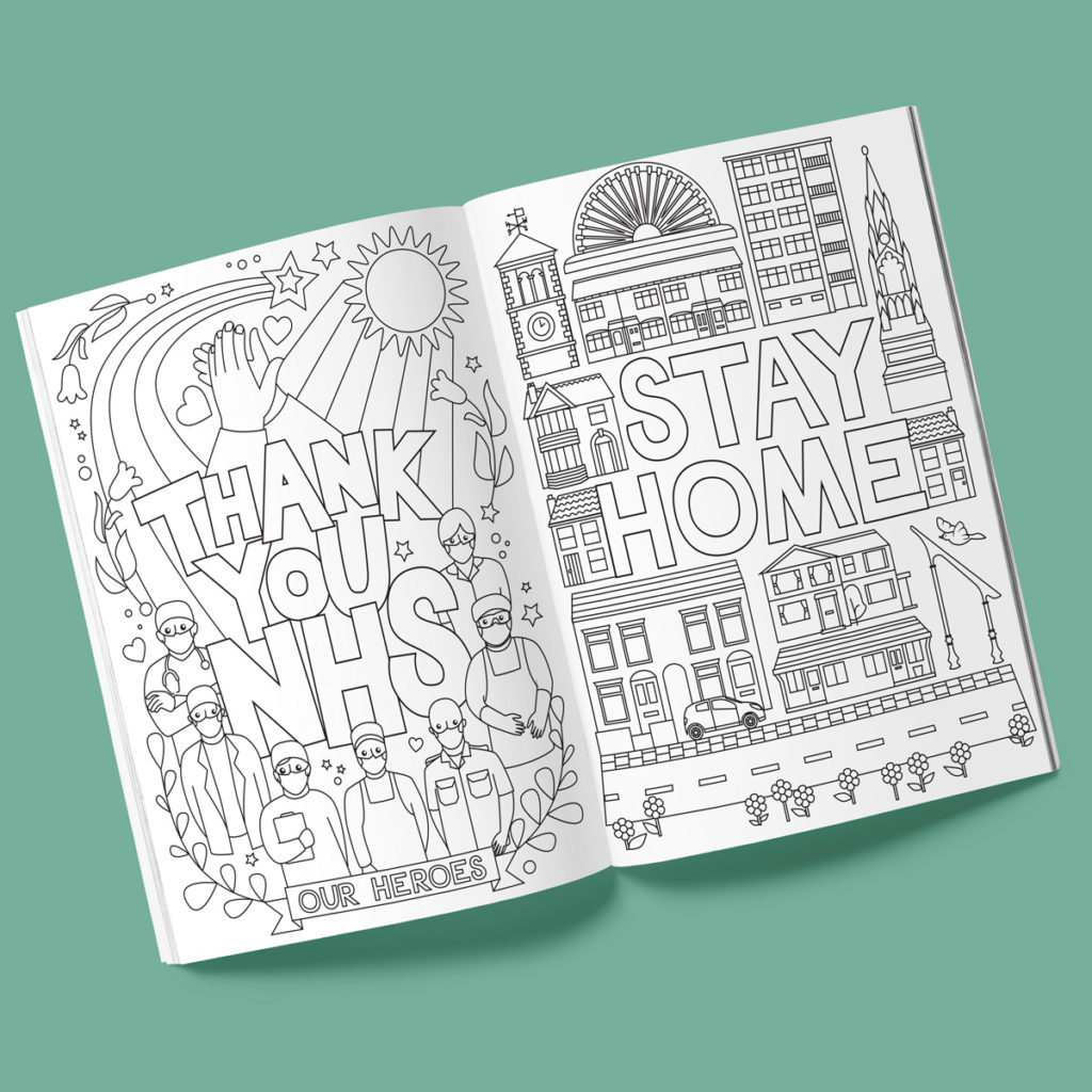 Lockdown Colouring Book Pages